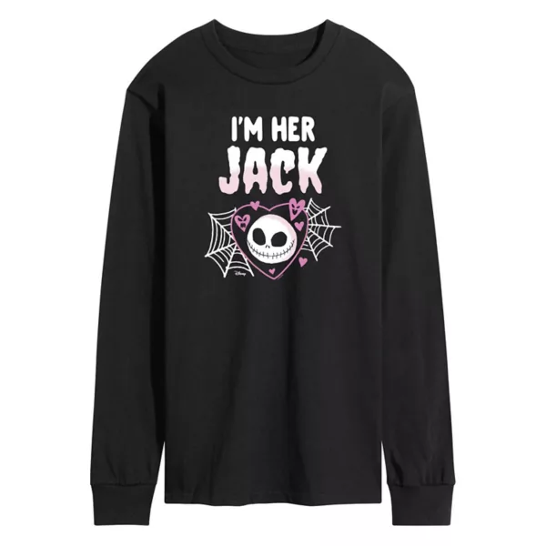 Мужская футболка с длинным рукавом «Кошмар на Рождество» с принтом «Я ее Джек» Disney, черный
Мужская футболка с длинным рукавом «Кошмар на Рождество» с принтом «Я ее Джек» Disney, черный