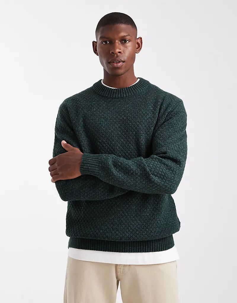 Свободный джемпер JJ Rebel с текстурированной отделкой и круглым вырезом цвета хаки
Свободный джемпер JJ Rebel с текстурированной отделкой и круглым вырезом цвета хаки