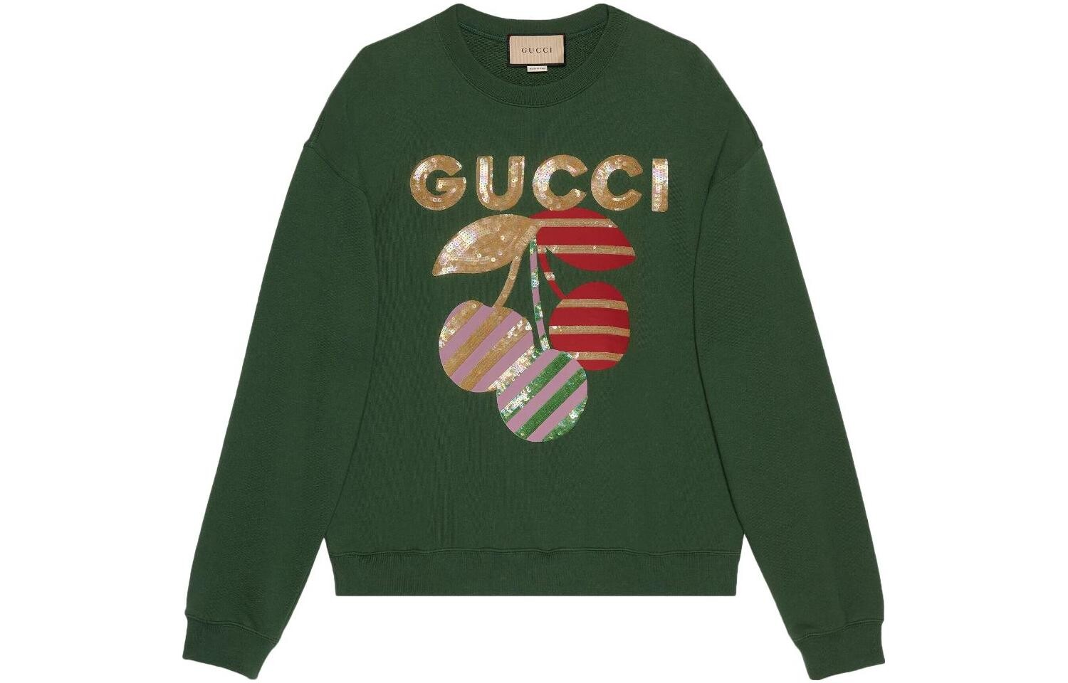 Свитшот женский Gucci, зеленый 
Свитшот женский Gucci, зеленый