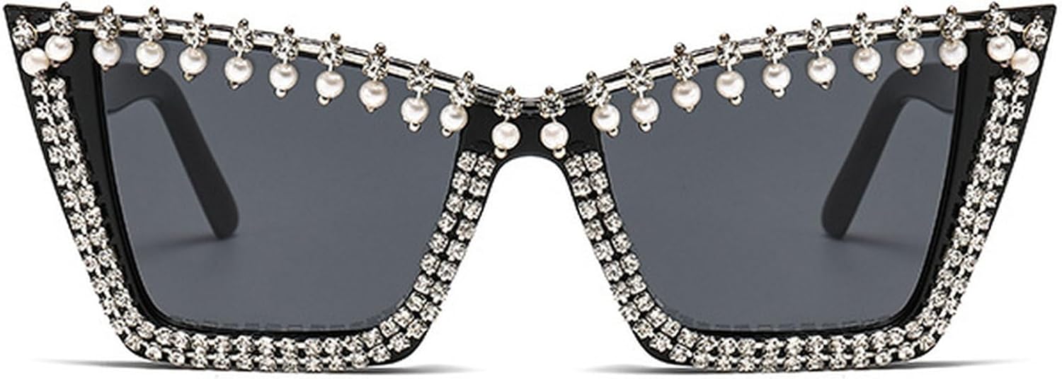 Винтажные солнцезащитные очки «кошачий глаз» с перламутровыми кристаллами, модные женские солнцезащитные очки со стразами, большие блестящие очки для женщин mincl, Black
Винтажные солнцезащитные очки «кошачий глаз» с перламутровыми кристаллами, модные женские солнцезащитные очки со стразами, большие блестящие очки для женщин mincl, Black