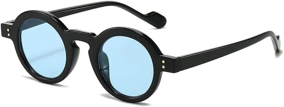 Маленькие круглые солнцезащитные очки для женщин и мужчин с защитой от УФ-излучения UV400 в стиле панк, для занятий спортом на открытом воздухе, бега и путешествий UYPTK, Black Blue
Маленькие круглые солнцезащитные очки для женщин и мужчин с защитой от УФ-излучения UV400 в стиле панк, для занятий спортом на открытом воздухе, бега и путешествий UYPTK, Black Blue