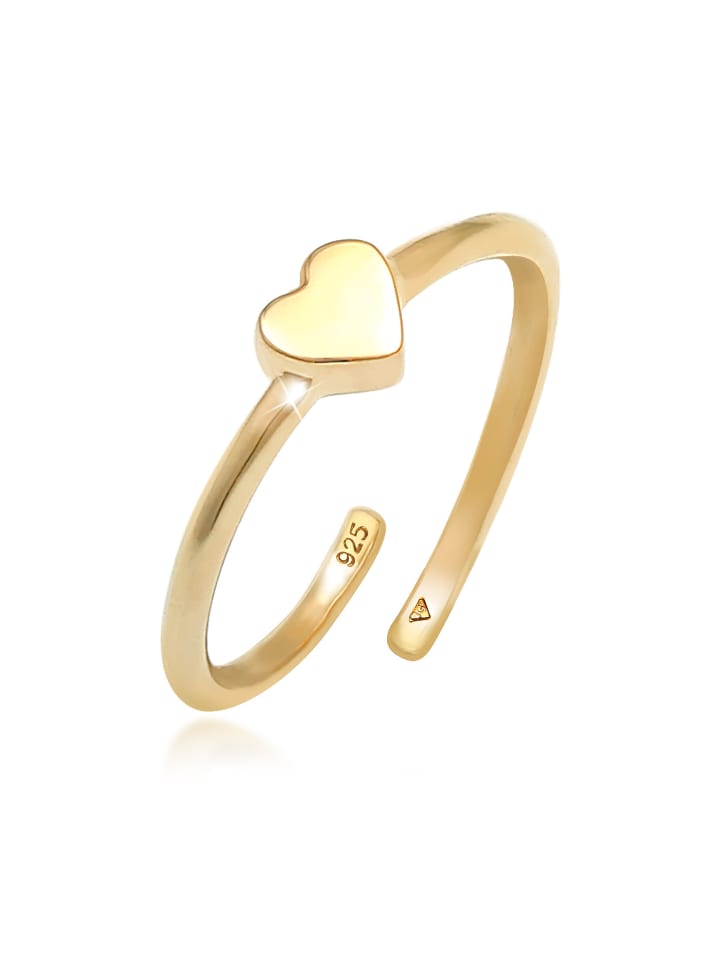 Elli Кольцо из серебра 925 пробы с сердечком в золотой оправе
Elli Кольцо из серебра 925 пробы с сердечком в золотой оправе
