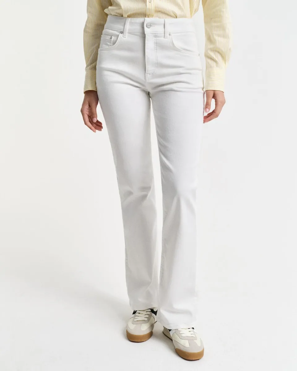 Женские узкие прямые джинсы с высокой талией Gant, белый
Женские узкие прямые джинсы с высокой талией Gant, белый