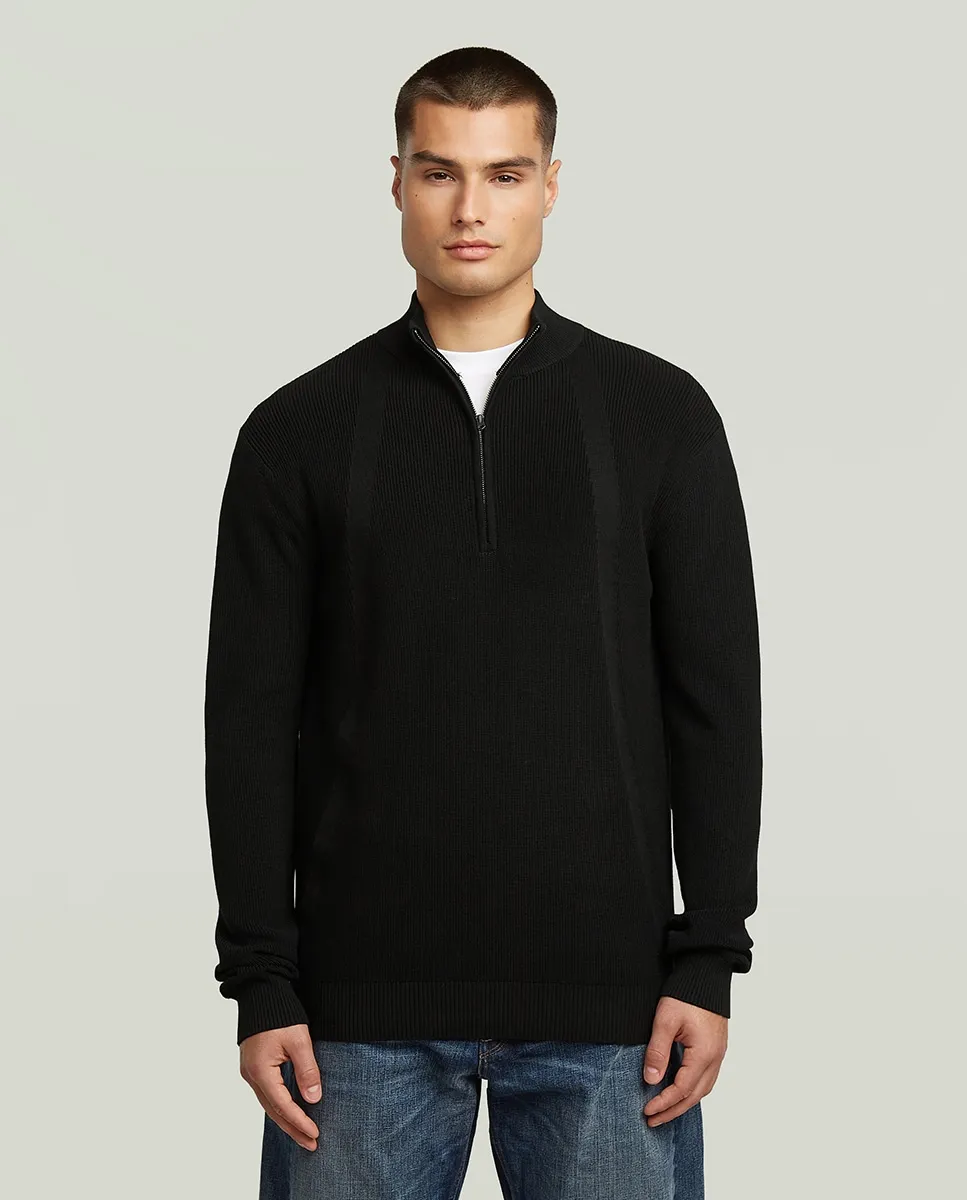 Мужской свитер с высоким воротником и застежкой на молнии G-Star, черный
Мужской свитер с высоким воротником и застежкой на молнии G-Star, черный