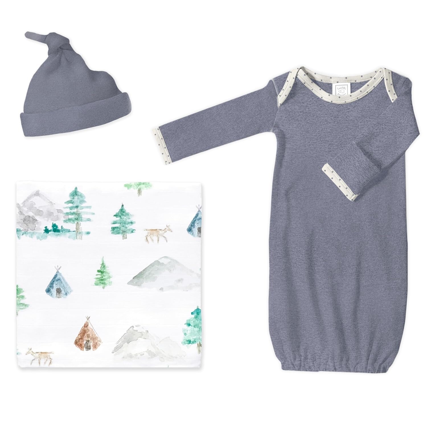 Подарочный набор для ребенка «Swaddle Designs», муслиновое одеяло «Акварельная джинсовая ткань и деревья», джинсовая шапочка для новорожденного и пижамное платье с манжетами в виде варежек, мягчайший хлопок SwaddleDesigns
Подарочный набор для ребенка «Swaddle Designs», муслиновое одеяло «Акварельная джинсовая ткань и деревья», джинсовая шапочка для новорожденного и пижамное платье с манжетами в виде варежек, мягчайший хлопок SwaddleDesigns