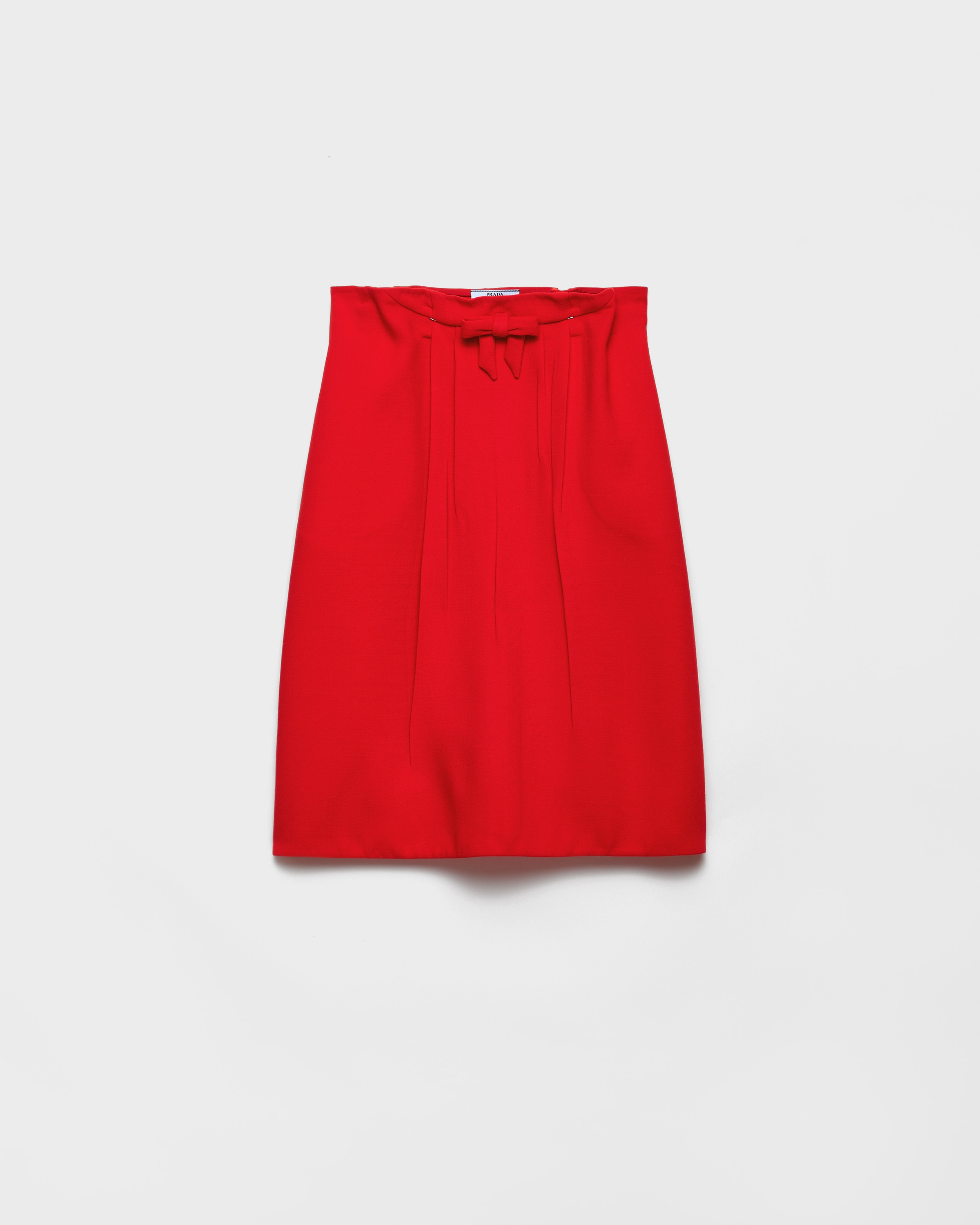 Юбка миди из меланжевого натте Prada, красный
Юбка миди из меланжевого натте Prada, красный