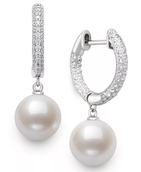 Серьги с культивированным пресноводным жемчугом (10–11 мм) и выращенными в лаборатории сапфирами из стерлингового серебра Belle De Mer, white
Серьги с культивированным пресноводным жемчугом (10–11 мм) и выращенными в лаборатории сапфирами из стерлингового серебра Belle De Mer, white