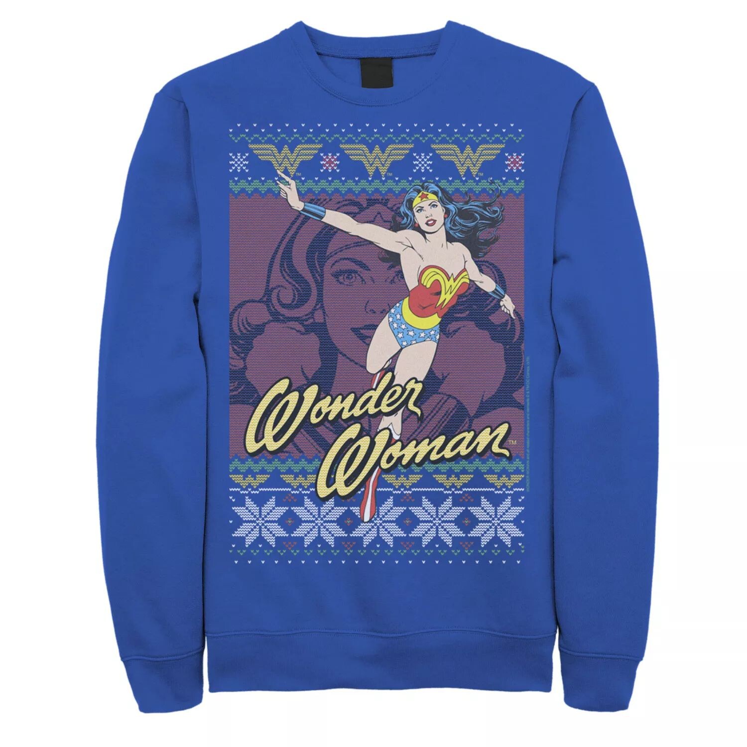 Мужской трикотажный стиль «Чудо-женщина» с портретом и коллажем, флис DC Comics
Мужской трикотажный стиль «Чудо-женщина» с портретом и коллажем, флис DC Comics