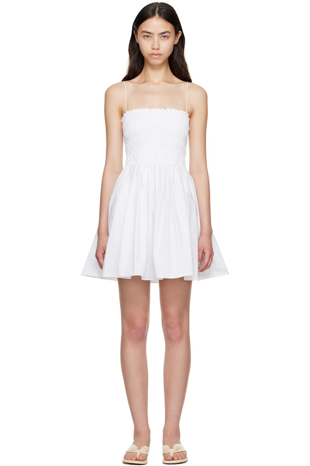 Мини-платье с плиссированным лифом Matteau, белый
Мини-платье с плиссированным лифом Matteau, белый