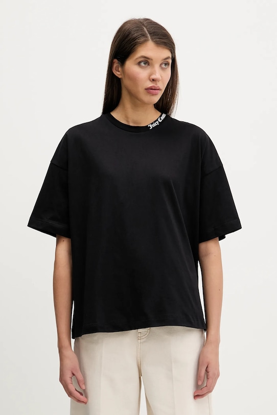 Хлопковая футболка Juicy Couture, черный
Хлопковая футболка Juicy Couture, черный