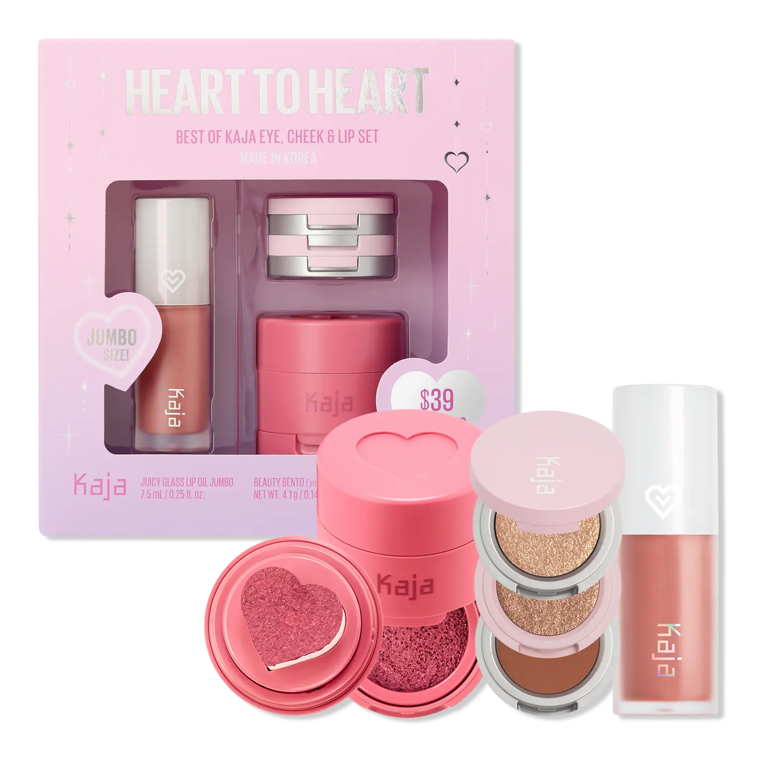 Тени для век Heart to Heart - Best of Eye, Cheek & Lip Set Kaja
Тени для век Heart to Heart - Best of Eye, Cheek & Lip Set Kaja