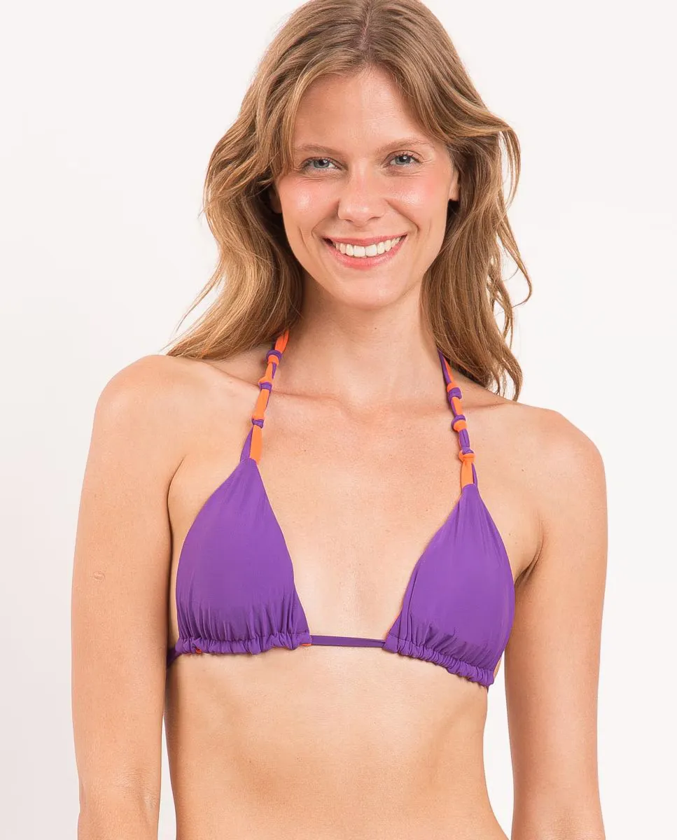 Однотонный лиф бикини с треугольными чашечками и мягкой подкладкой Río de Sol, фиолетовый
Однотонный лиф бикини с треугольными чашечками и мягкой подкладкой Río de Sol, фиолетовый
