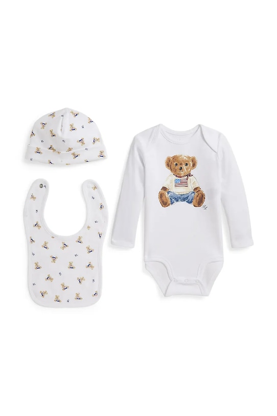 Хлопковый детский боди Polo Ralph Lauren, белый
Хлопковый детский боди Polo Ralph Lauren, белый