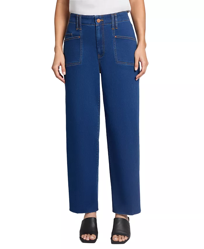 Женские джинсы с высокой посадкой и широкими штанинами Jones New York, синий
Женские джинсы с высокой посадкой и широкими штанинами Jones New York, синий