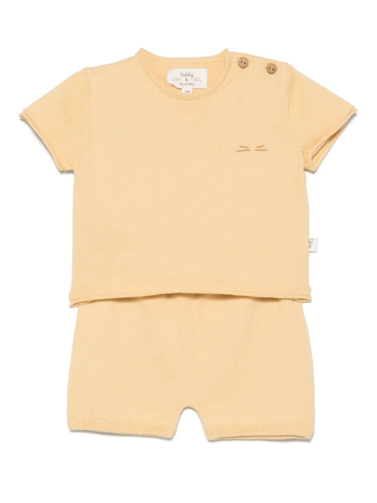 Комплект шорт с вышитым логотипом TEDDY & MINOU, желтый
Комплект шорт с вышитым логотипом TEDDY & MINOU, желтый