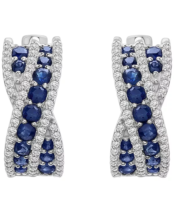 Серьги-Витки с выращенными в лаборатории синими сапфирами (7/8 карата tw) и белыми сапфирами (1/5 карата tw) из стерлингового серебра Macy'S, blue
Серьги-Витки с выращенными в лаборатории синими сапфирами (7/8 карата tw) и белыми сапфирами (1/5 карата tw) из стерлингового серебра Macy'S, blue