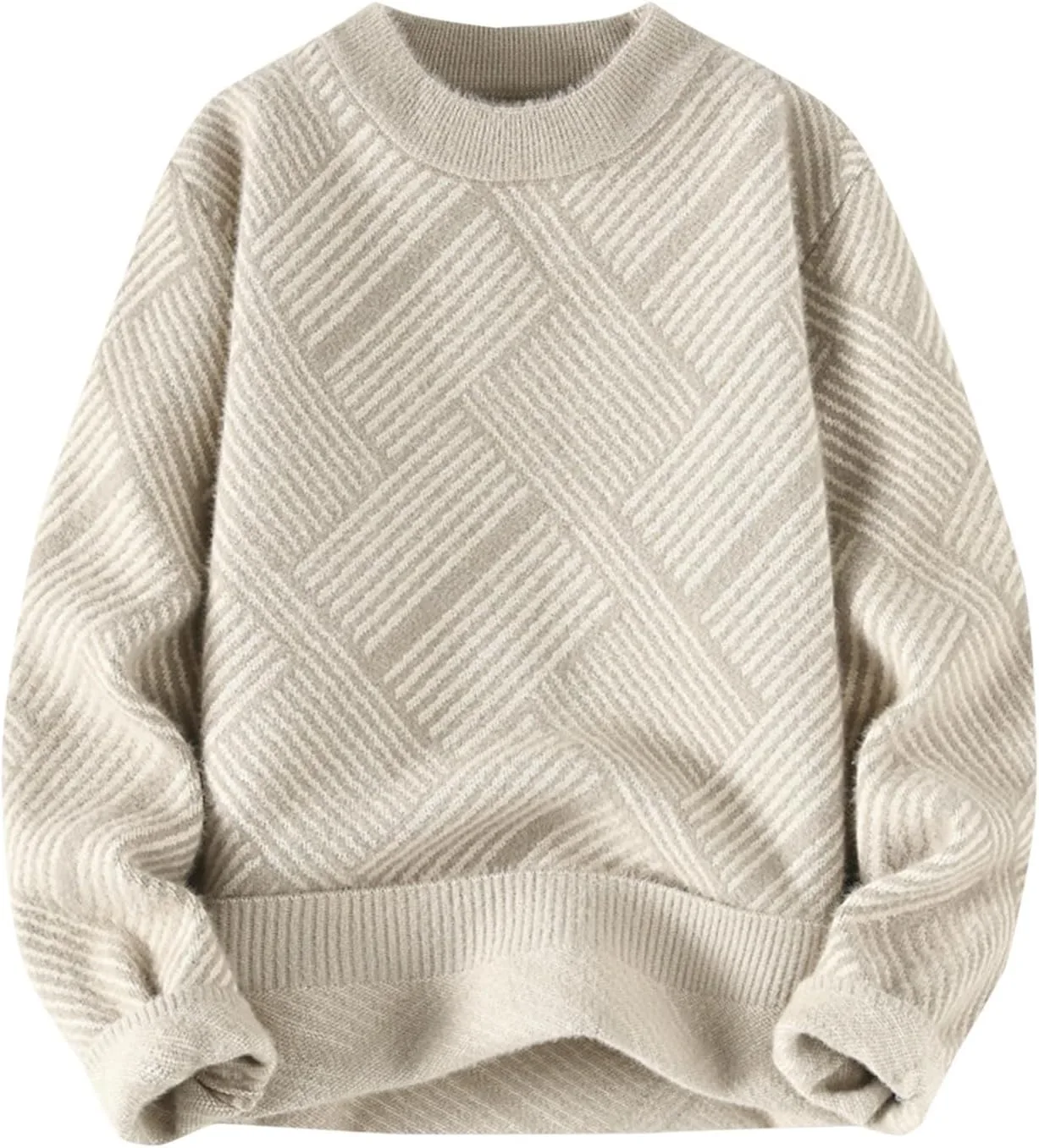 Мужской свитер с круглым вырезом, длинным рукавом, кабельной вязкой, Regular Fit, Plus Size AQAYL
Мужской свитер с круглым вырезом, длинным рукавом, кабельной вязкой, Regular Fit, Plus Size AQAYL