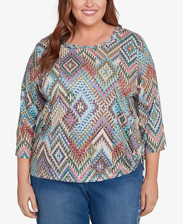 Топ El Paso Ikat с ромбовидной отделкой на горловине размера плюс Alfred Dunner, мультиколор
Топ El Paso Ikat с ромбовидной отделкой на горловине размера плюс Alfred Dunner, мультиколор