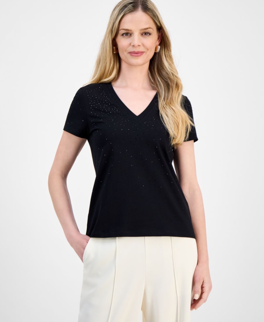 Укороченная футболка с V-образным вырезом и декором, эксклюзивно для Macy's INC International Concepts, Deep Black, Черный, Укороченная футболка с V-образным вырезом и декором, эксклюзивно для Macy's INC International Concepts, Deep Black
Укороченная футболка с V-образным вырезом и декором, эксклюзивно для Macy's INC International Concepts, Deep Black, Черный, Укороченная футболка с V-образным вырезом и декором, эксклюзивно для Macy's INC International Concepts, Deep Black