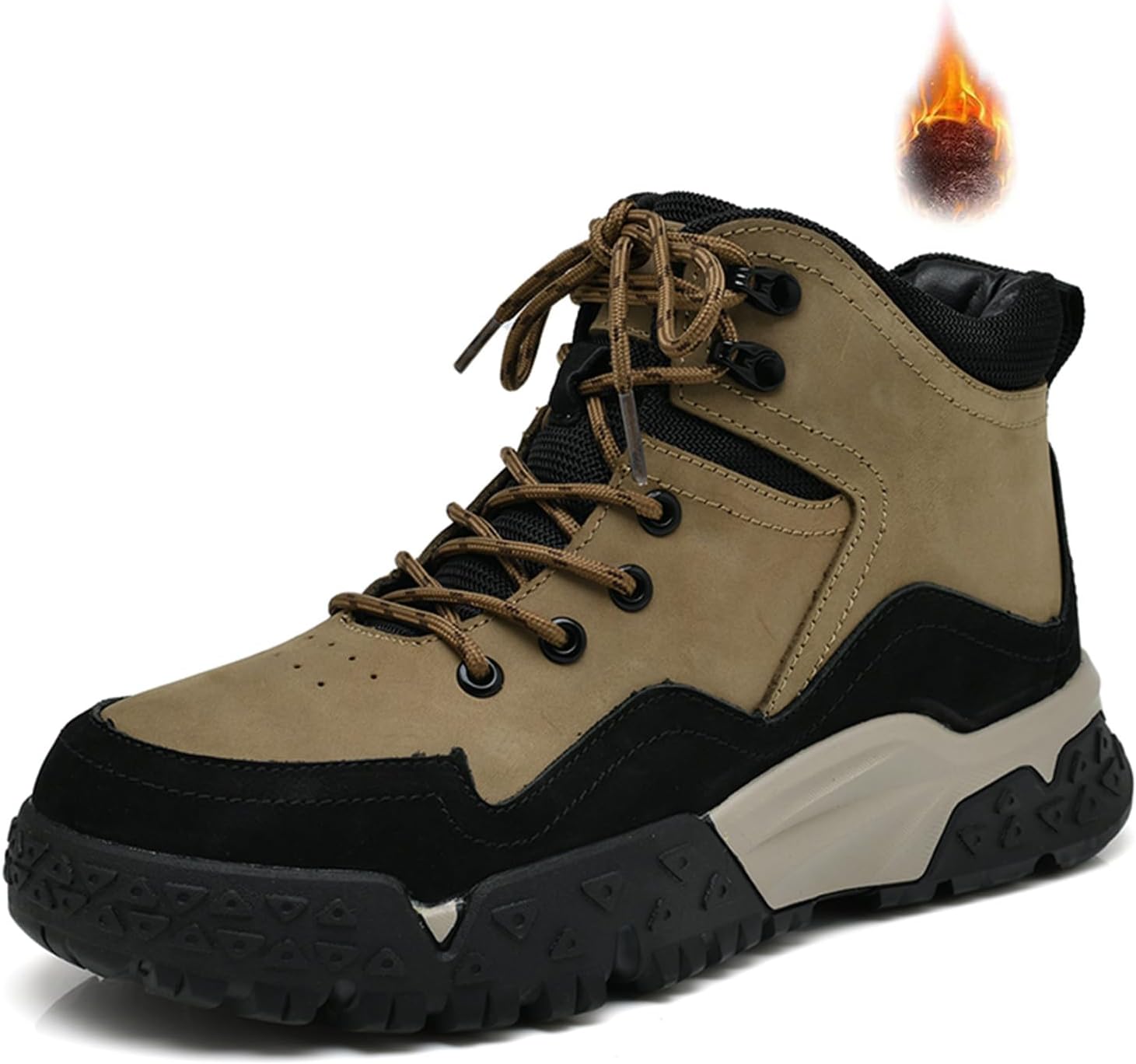 Мужские ботинки EGGDK из натуральной кожи, противоударные, противоскользящие, для походов, с комфортным круглым носком, шнуровкой, платформой, повседневные ботинки до щиколотки, утепленные мехом, зимние модные ботинки, хаки
Мужские ботинки EGGDK из натуральной кожи, противоударные, противоскользящие, для походов, с комфортным круглым носком, шнуровкой, платформой, повседневные ботинки до щиколотки, утепленные мехом, зимние модные ботинки, хаки