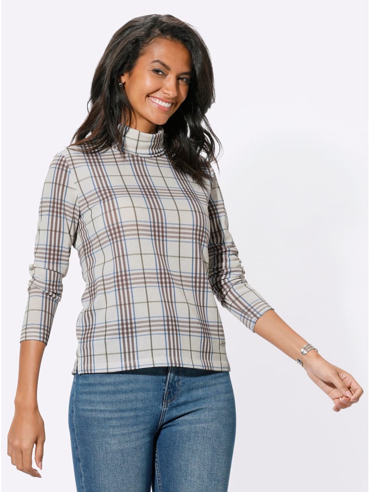 Рубашка с длинными рукавами в клетку цвета шампанского и серо-коричневого цветов WITT WEIDEN
Рубашка с длинными рукавами в клетку цвета шампанского и серо-коричневого цветов WITT WEIDEN