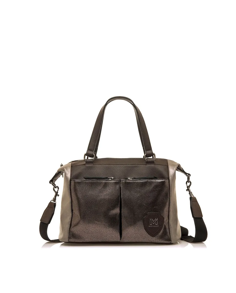 Женская сумка через плечо с двойными карманами Mariamare, коричневый
Женская сумка через плечо с двойными карманами Mariamare, коричневый