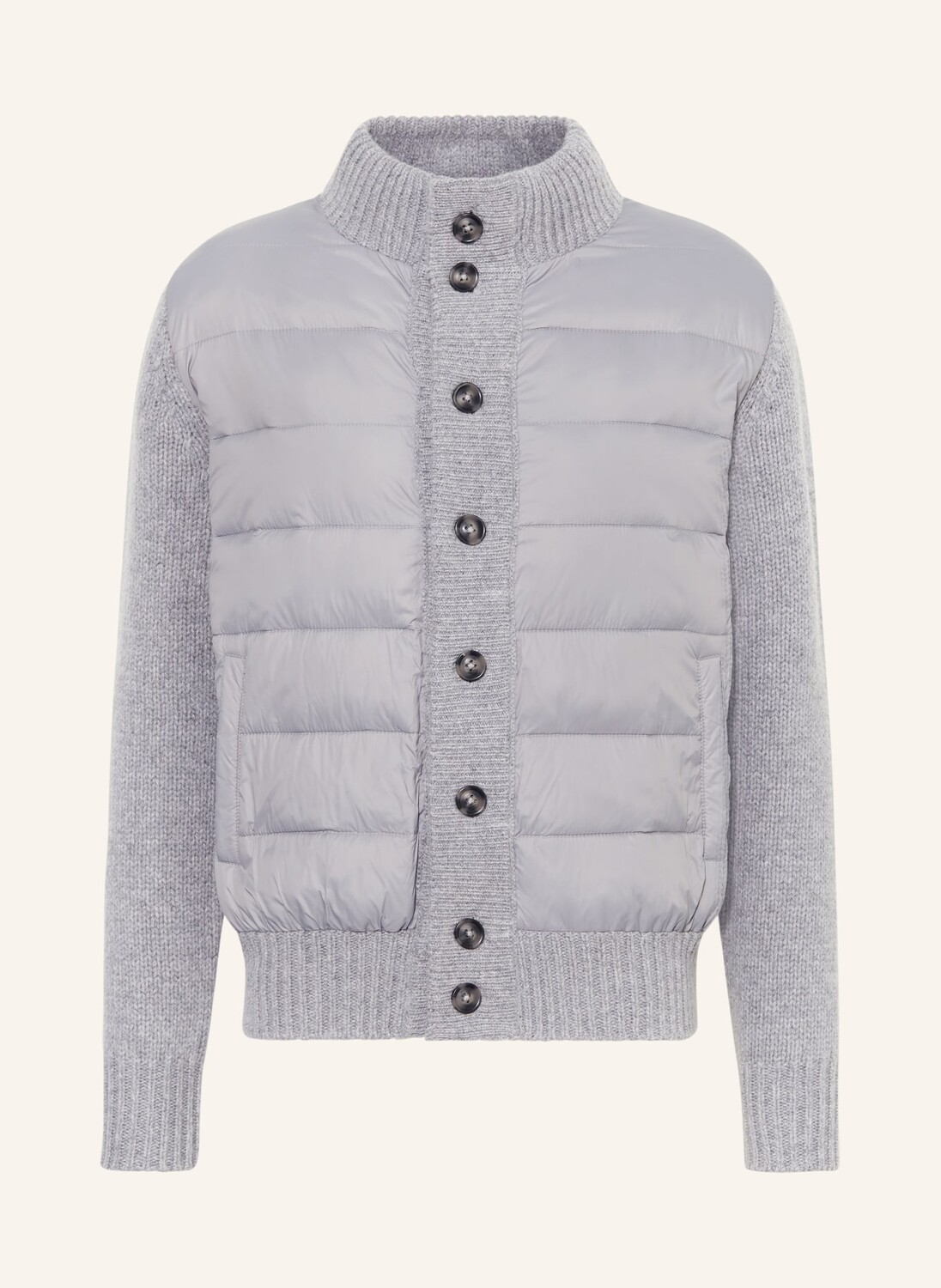 Кардиган из микса материалов Strokesman'S, серый
Кардиган из микса материалов Strokesman'S, серый