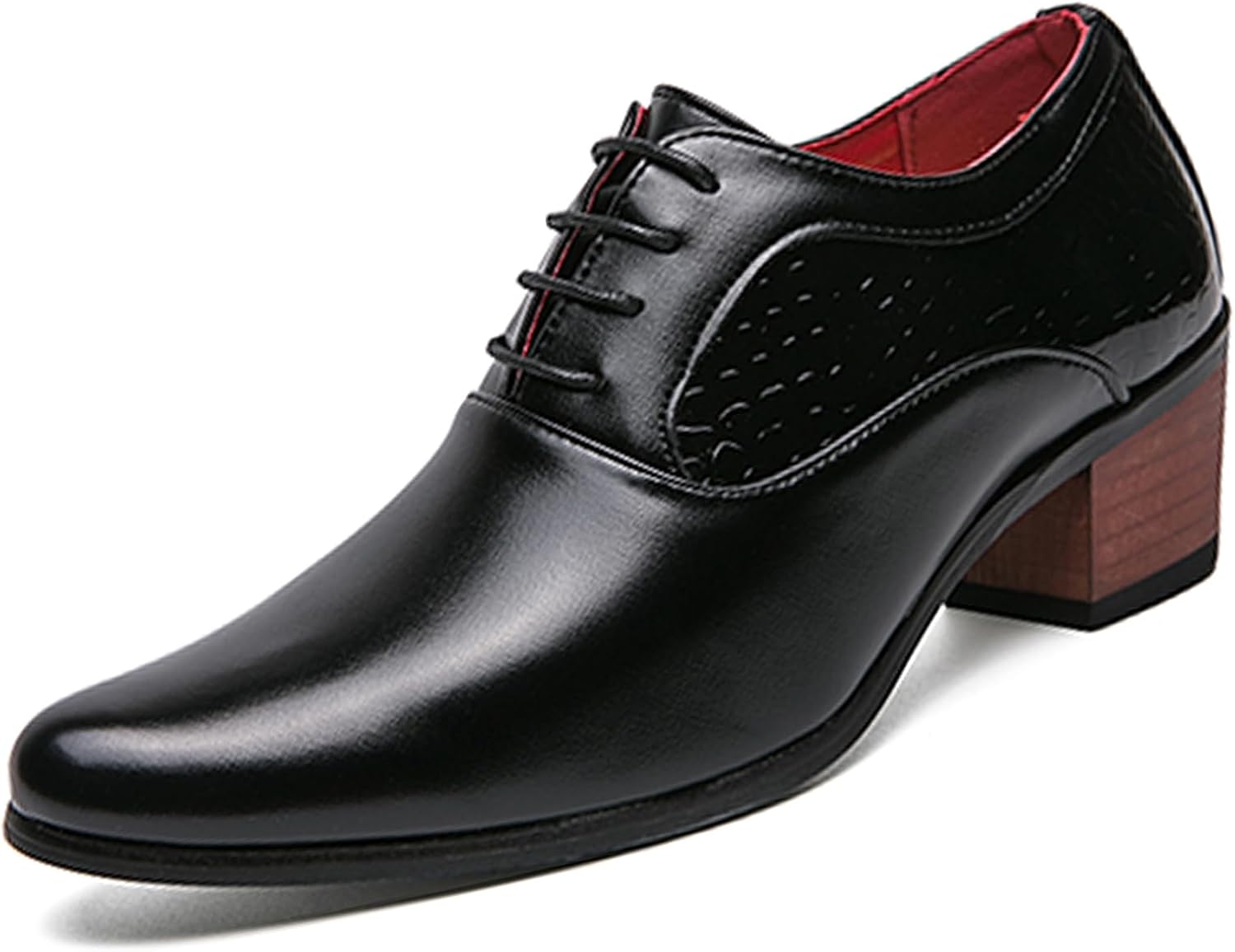 Мужские кожаные дерби-оксфорды Классические туфли на шнуровке с низким верхом, заостренным носком, тисненым рисунком, массивным каблуком, для бизнеса и свадеб Lossarye, черный
Мужские кожаные дерби-оксфорды Классические туфли на шнуровке с низким верхом, заостренным носком, тисненым рисунком, массивным каблуком, для бизнеса и свадеб Lossarye, черный