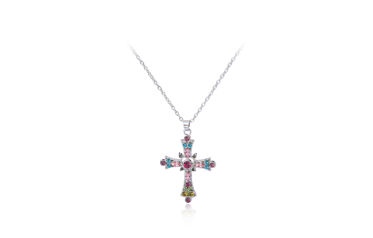 Женское ожерелье из сплава Inkopper, Colorful Crystal Cross
Женское ожерелье из сплава Inkopper, Colorful Crystal Cross