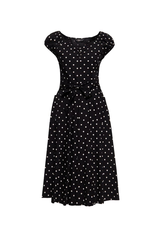 Платье А-силуэта с принтом в горошек по всей поверхности Queen Kerosin, черный
Платье А-силуэта с принтом в горошек по всей поверхности Queen Kerosin, черный