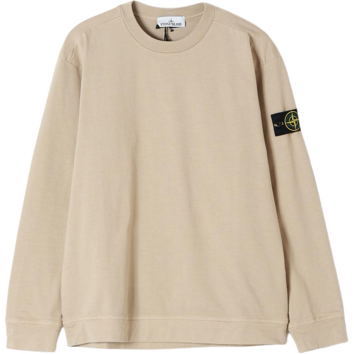 Хлопковый джерси свитшот STONE ISLAND, бежевый
Хлопковый джерси свитшот STONE ISLAND, бежевый