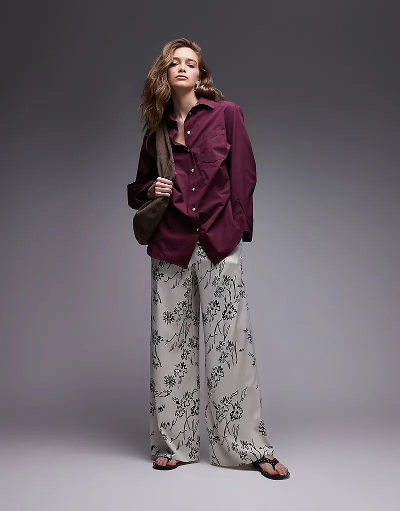 Рубашка свободного кроя ASOS DESIGN из поплина сливового цвета
Рубашка свободного кроя ASOS DESIGN из поплина сливового цвета