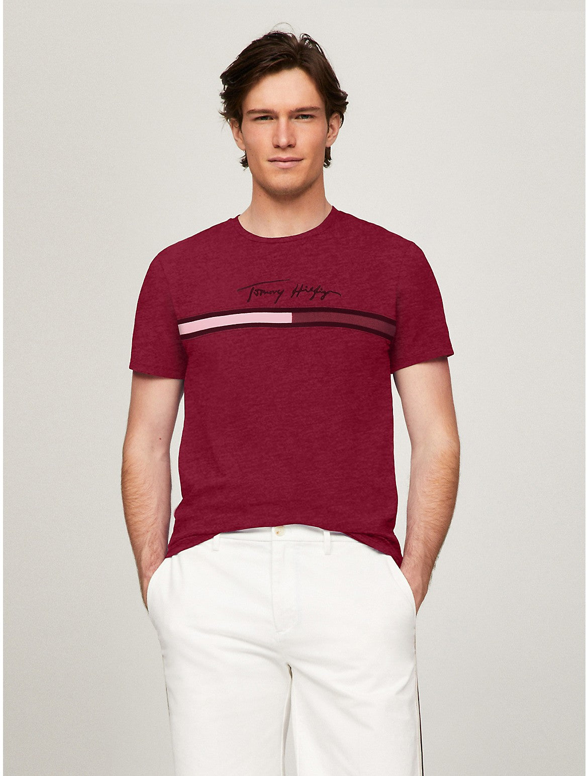 Мужская футболка с логотипом в тональном стиле Tommy Hilfiger, цвет red heather
Мужская футболка с логотипом в тональном стиле Tommy Hilfiger, цвет red heather
