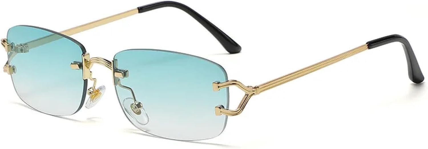 Солнцезащитные очки с защитой от УФ-излучения UV400 | Маленькие безободковые очки с тонированными линзами | Для женщин и мужчин, для занятий спортом на открытом воздухе и вождения DSVIGF, 04
Солнцезащитные очки с защитой от УФ-излучения UV400 | Маленькие безободковые очки с тонированными линзами | Для женщин и мужчин, для занятий спортом на открытом воздухе и вождения DSVIGF, 04