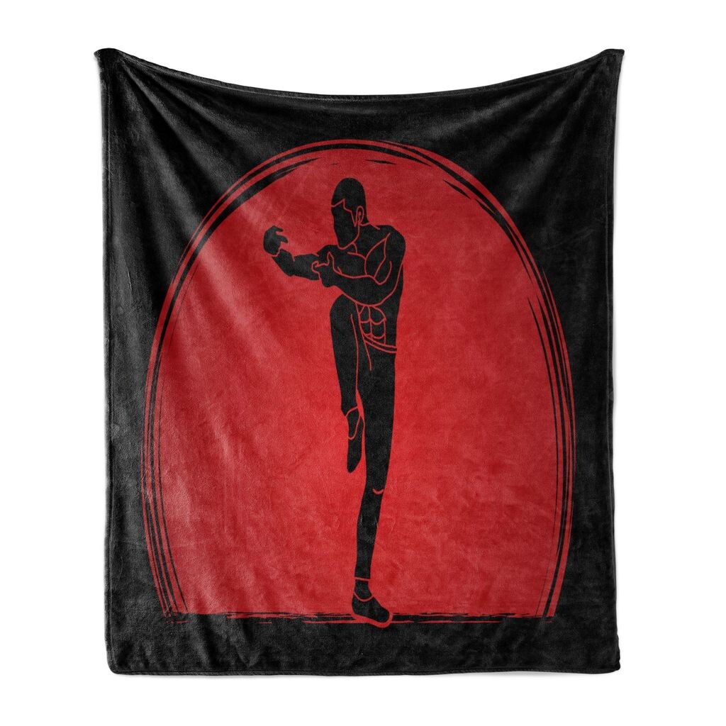 Мягкое фланелевое флисовое одеяло ABAKUHAUS Kung Fu, круглая поза мужского силуэта на спортивную тематику китайских боевых искусств, 175 x 230 см, антрацитово-серый ярко-красный
Мягкое фланелевое флисовое одеяло ABAKUHAUS Kung Fu, круглая поза мужского силуэта на спортивную тематику китайских боевых искусств, 175 x 230 см, антрацитово-серый ярко-красный