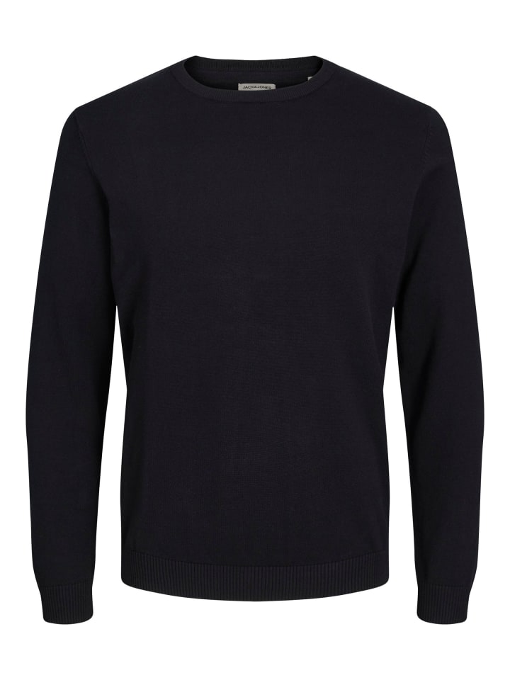 Свитер JACK & JONES PLUS, черный 
Свитер JACK & JONES PLUS, черный