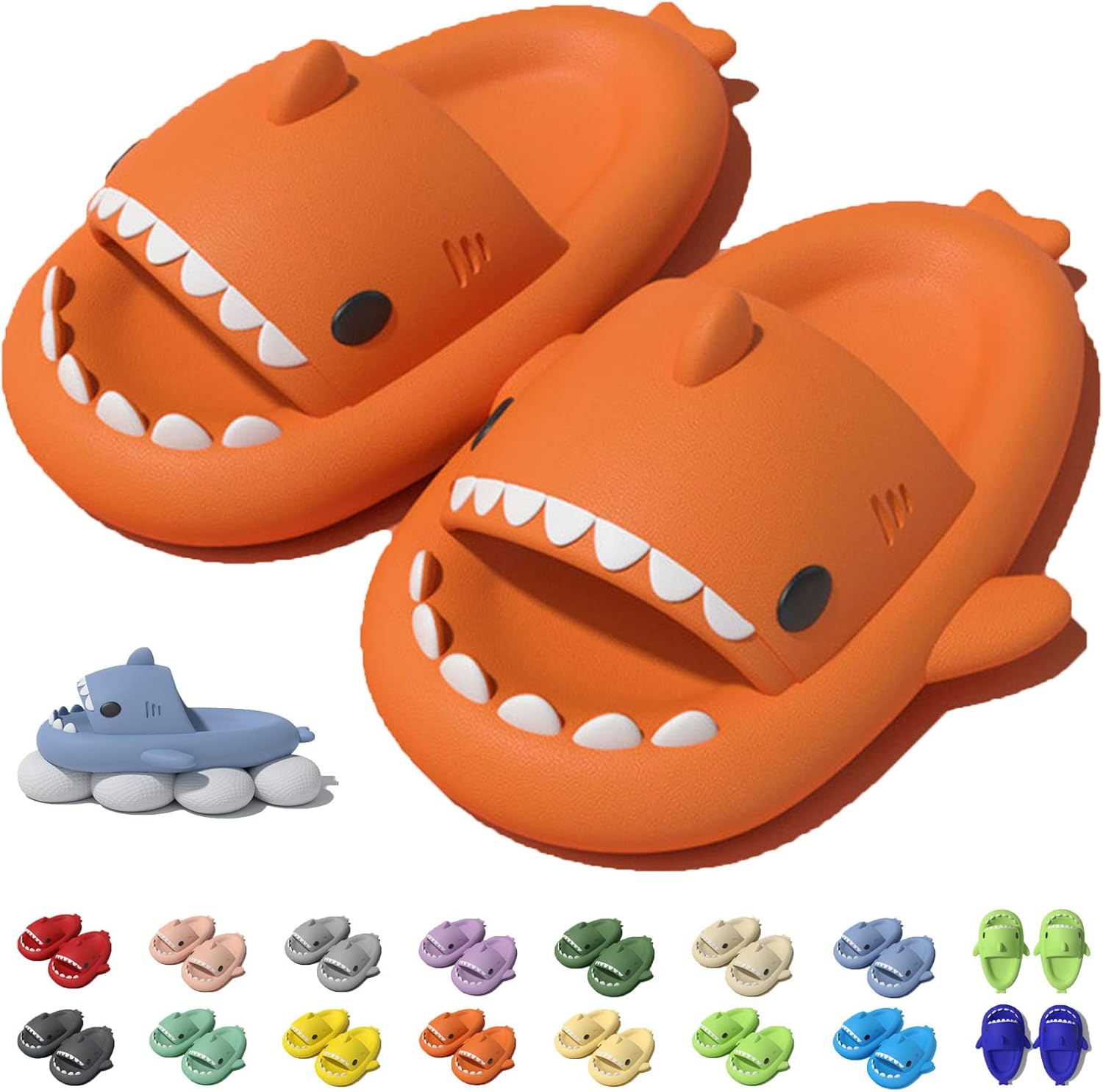 Оригинальные шлепанцы Jfxgjuv Sharky, Нескользящие шлепанцы Shark с подушкой, сандалии для мужчин, женщин и детей, оранжевый
Оригинальные шлепанцы Jfxgjuv Sharky, Нескользящие шлепанцы Shark с подушкой, сандалии для мужчин, женщин и детей, оранжевый