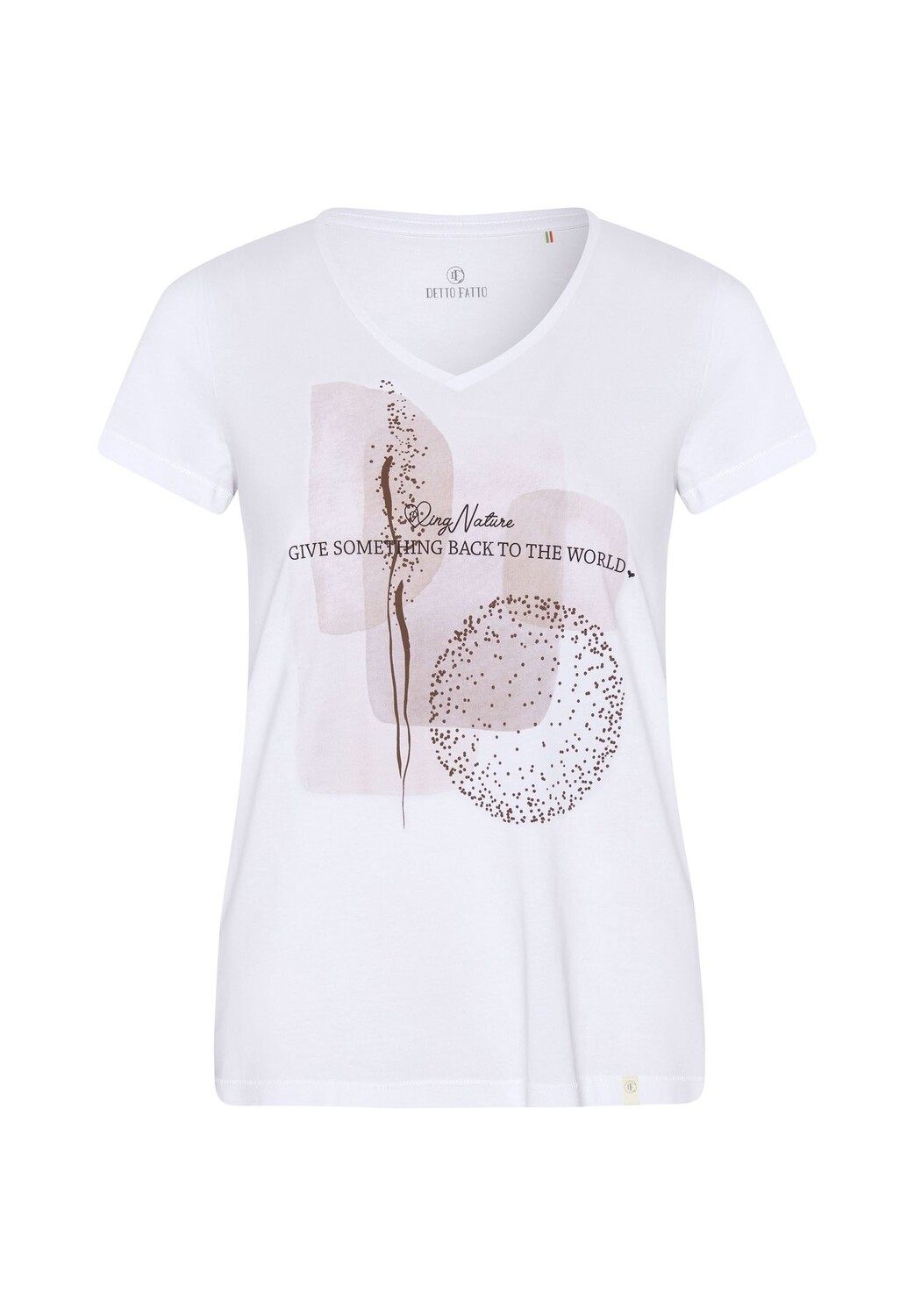 Футболка с надписью DETTO FATTO, белый
Футболка с надписью DETTO FATTO, белый