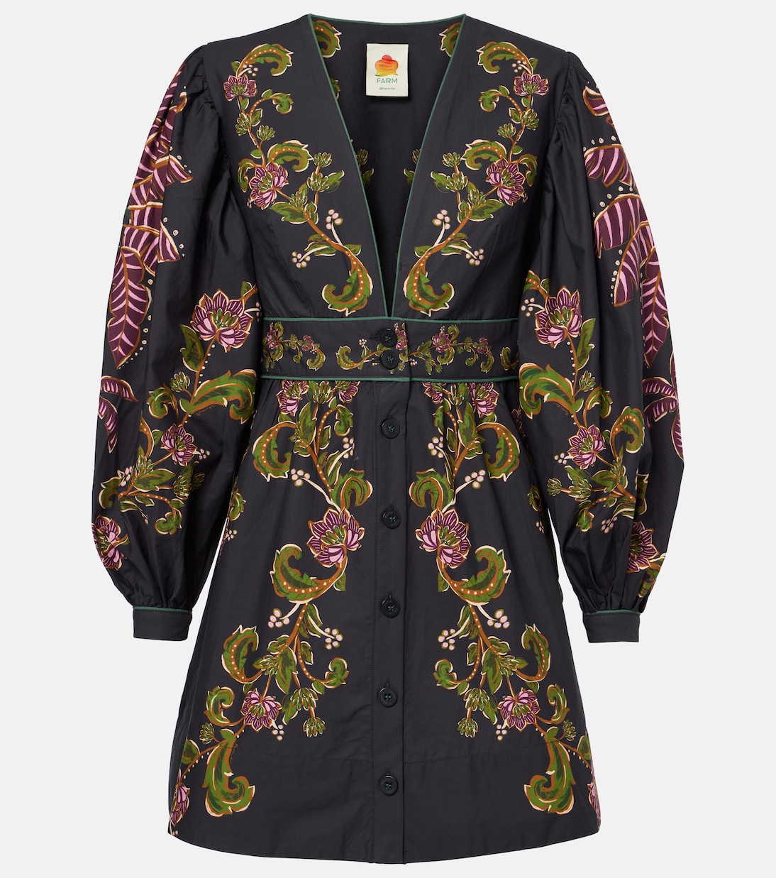 Платье-рубашка из хлопка с цветочным принтом Ravenala Farm Rio, Ravenala Black
Платье-рубашка из хлопка с цветочным принтом Ravenala Farm Rio, Ravenala Black