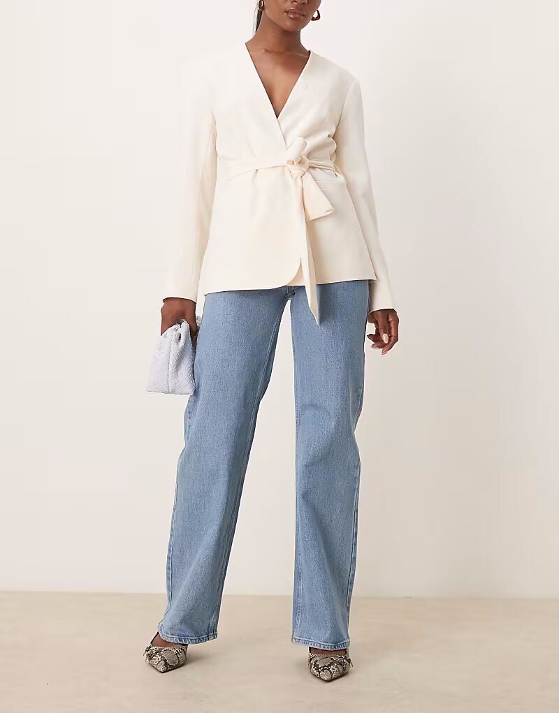 Широкие джинсы Femme Alice из светло-голубого денима Selected 
Широкие джинсы Femme Alice из светло-голубого денима Selected