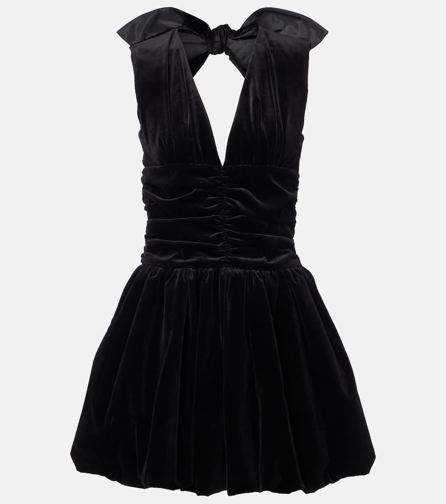 Хлопковое бархатное платье-баллон мини Patou, Black
Хлопковое бархатное платье-баллон мини Patou, Black