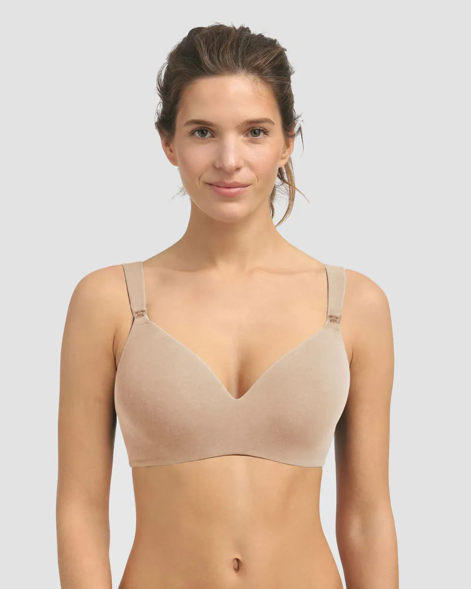 Бюстгальтер для кормления с формованными чашками без косточек Dim, цвет Natural
Бюстгальтер для кормления с формованными чашками без косточек Dim, цвет Natural