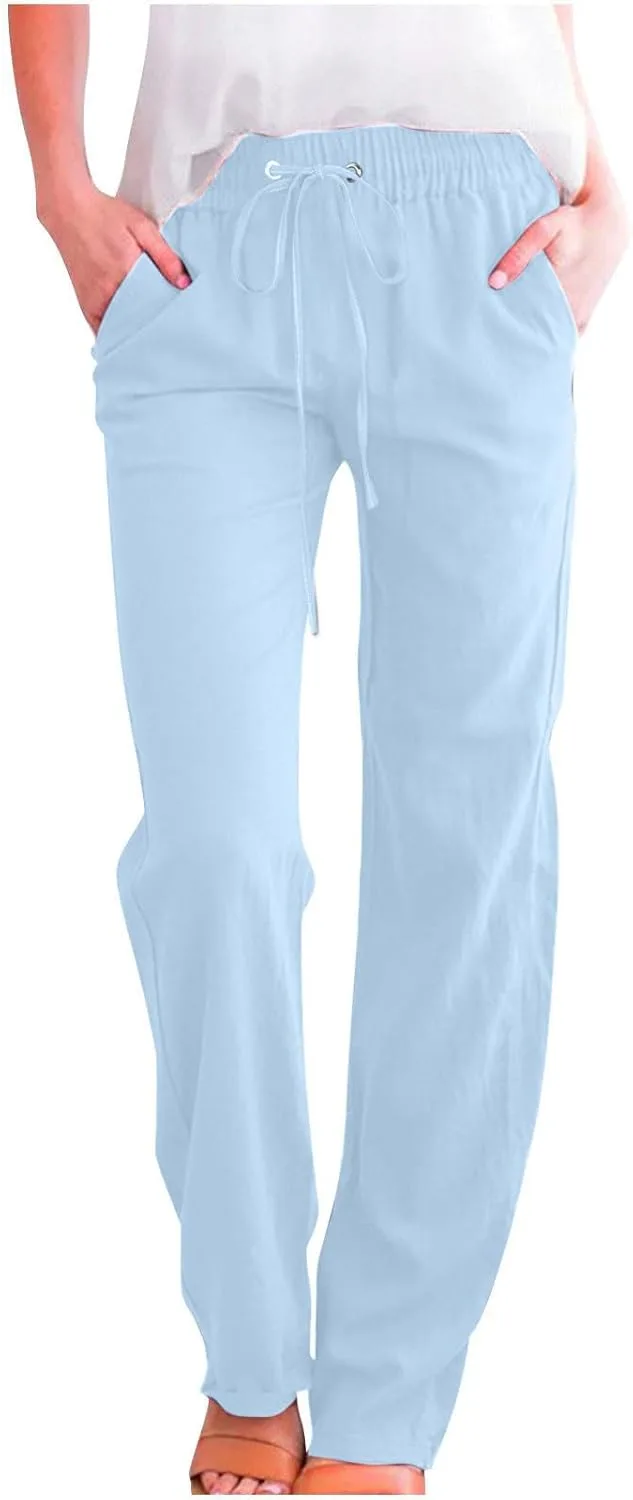 Женские брюки JOAU с высокой талией, прямые, из хлопка и льна
Женские брюки JOAU с высокой талией, прямые, из хлопка и льна