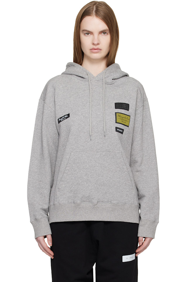 Mm6 Maison Margiela Серая хлопковая толстовка с капюшоном
Mm6 Maison Margiela Серая хлопковая толстовка с капюшоном