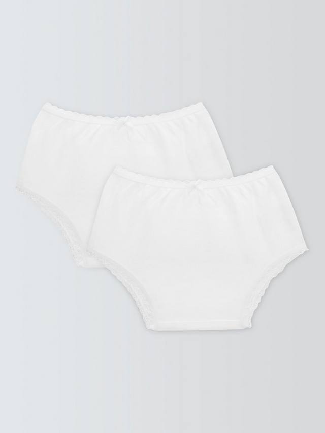Детские хлопковые штанишки с рюшами John Lewis, Pack of 2, White
Детские хлопковые штанишки с рюшами John Lewis, Pack of 2, White
