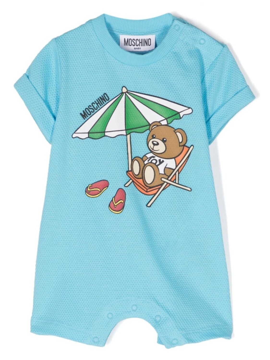 Moschino Kids ромпер Teddy Bear, синий
Moschino Kids ромпер Teddy Bear, синий