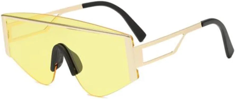 Полуободковые солнцезащитные очки с оправой в форме бровей, цельные, с защитой от УФ-излучения, металлические, для мужчин и женщин PUB, Gold Frame Yellow Flakes
Полуободковые солнцезащитные очки с оправой в форме бровей, цельные, с защитой от УФ-излучения, металлические, для мужчин и женщин PUB, Gold Frame Yellow Flakes