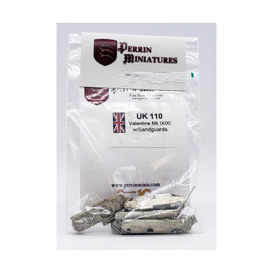 Valentine MK IX/XI с песчаными щитками, WWII Miniatures - UK & Commonwealth (10mm) (Perrin Miniatures)
Valentine MK IX/XI с песчаными щитками, WWII Miniatures - UK & Commonwealth (10mm) (Perrin Miniatures)