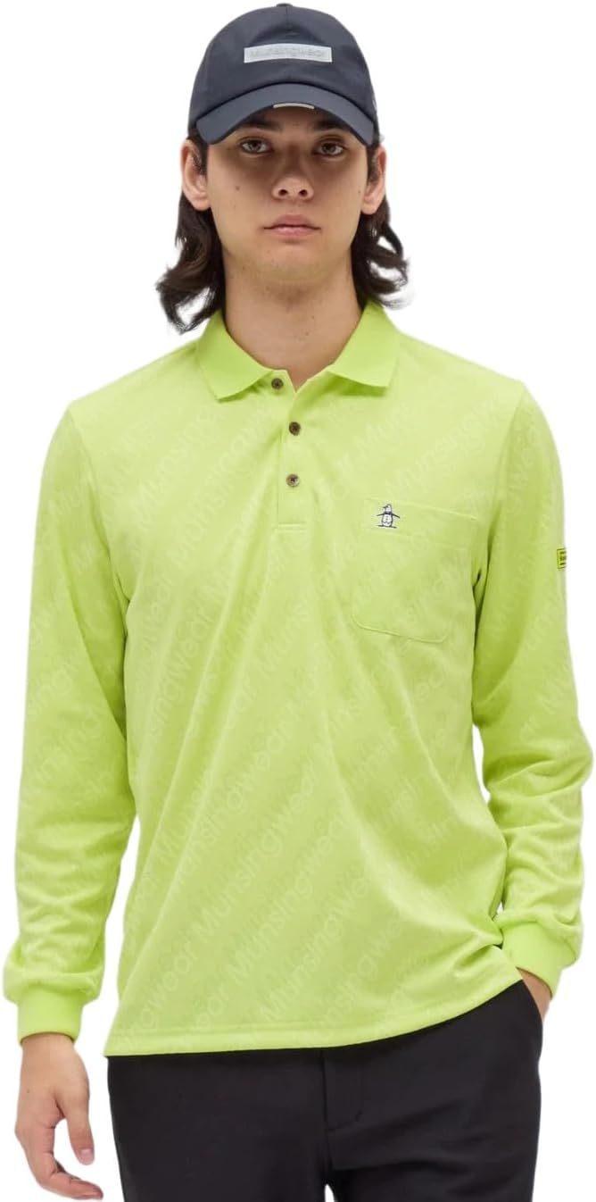 Мужская рубашка-поло Manning Wear MG5FLS25M с длинным рукавом, жаккардовым логотипом, впитывающая пот, быстросохнущая, эластичная, для игры в гольф Munsingwear, лайм
Мужская рубашка-поло Manning Wear MG5FLS25M с длинным рукавом, жаккардовым логотипом, впитывающая пот, быстросохнущая, эластичная, для игры в гольф Munsingwear, лайм