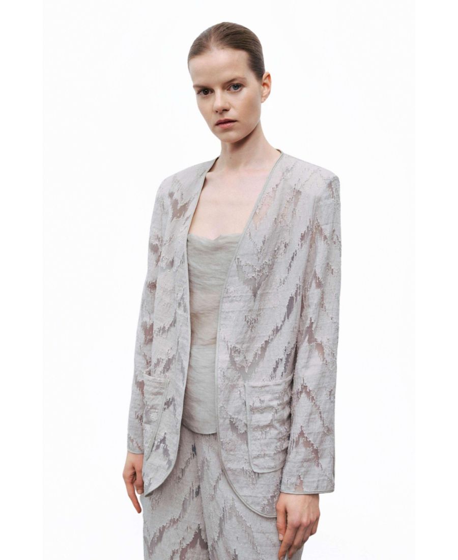 Женская жаккардовая куртка NOCTURNE, Open grey
Женская жаккардовая куртка NOCTURNE, Open grey